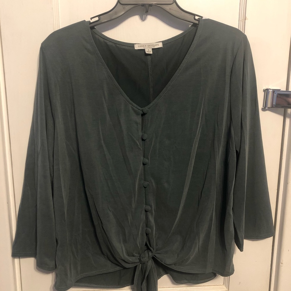 Green blouse